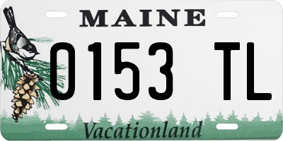 ME license plate 0153TL