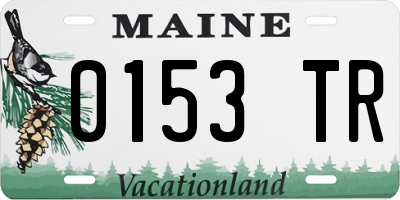 ME license plate 0153TR