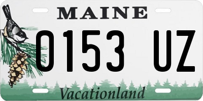 ME license plate 0153UZ