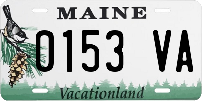 ME license plate 0153VA