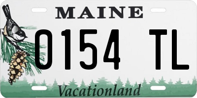 ME license plate 0154TL
