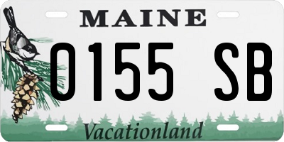 ME license plate 0155SB