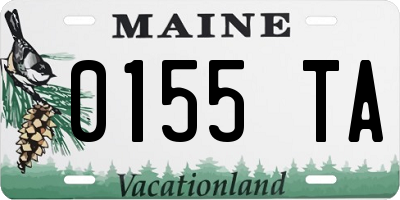 ME license plate 0155TA