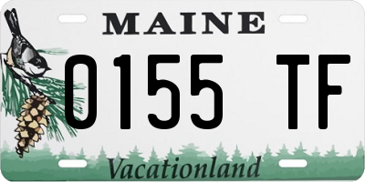 ME license plate 0155TF