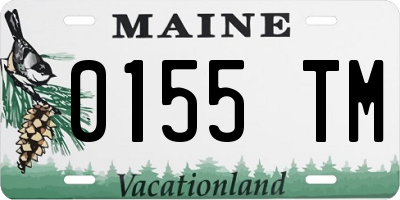 ME license plate 0155TM
