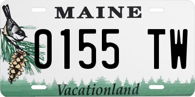 ME license plate 0155TW