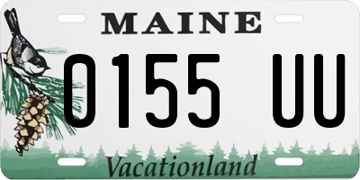 ME license plate 0155UU