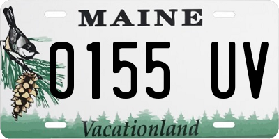 ME license plate 0155UV