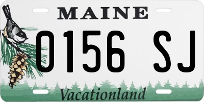 ME license plate 0156SJ