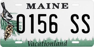 ME license plate 0156SS