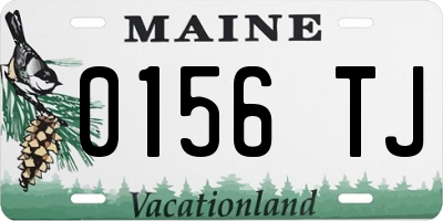 ME license plate 0156TJ