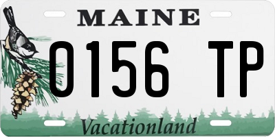 ME license plate 0156TP