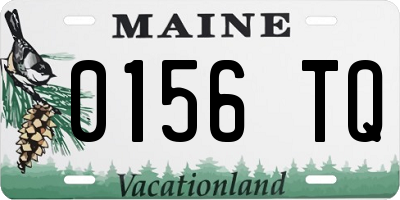 ME license plate 0156TQ
