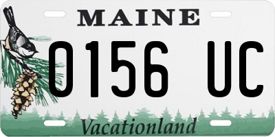ME license plate 0156UC