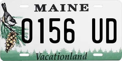 ME license plate 0156UD
