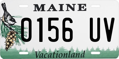 ME license plate 0156UV