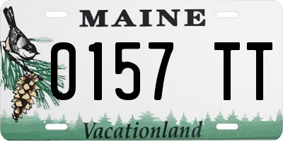 ME license plate 0157TT