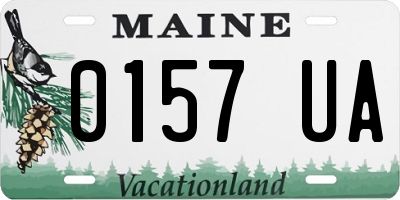 ME license plate 0157UA