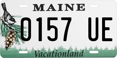 ME license plate 0157UE