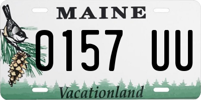 ME license plate 0157UU