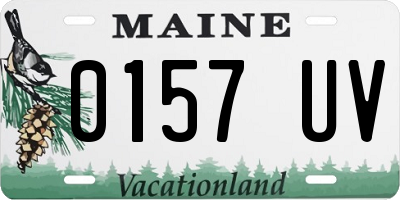 ME license plate 0157UV