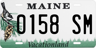 ME license plate 0158SM