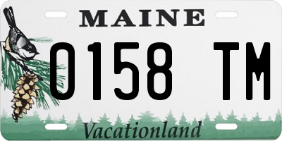 ME license plate 0158TM