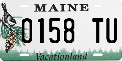 ME license plate 0158TU