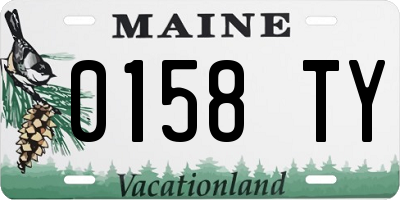 ME license plate 0158TY