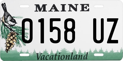 ME license plate 0158UZ