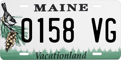 ME license plate 0158VG