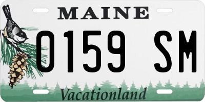 ME license plate 0159SM