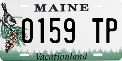 ME license plate 0159TP