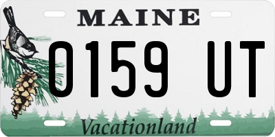 ME license plate 0159UT