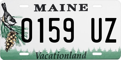 ME license plate 0159UZ