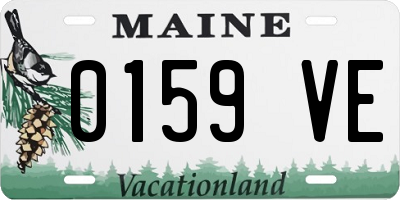 ME license plate 0159VE