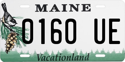 ME license plate 0160UE