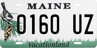 ME license plate 0160UZ