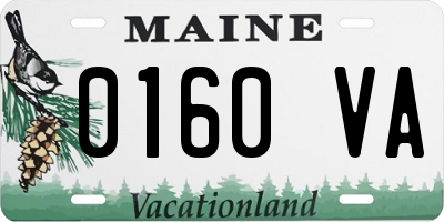 ME license plate 0160VA