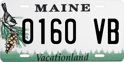 ME license plate 0160VB