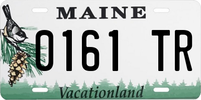 ME license plate 0161TR