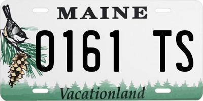 ME license plate 0161TS