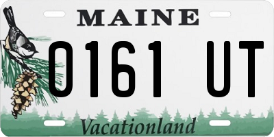 ME license plate 0161UT