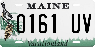 ME license plate 0161UV