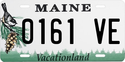 ME license plate 0161VE