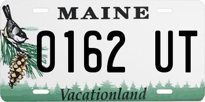 ME license plate 0162UT