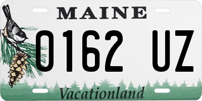 ME license plate 0162UZ