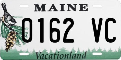 ME license plate 0162VC
