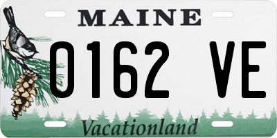 ME license plate 0162VE