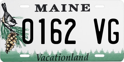 ME license plate 0162VG